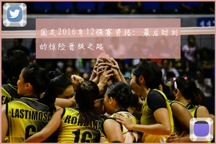 国足2016年12强赛资格：最后时刻的惊险晋级之路